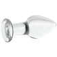 Clarity Utopian Bud Glass Butt Plug