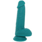 Declan 6.5 Inch Silicone Dildo in Green