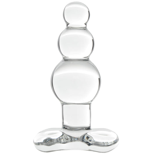 Clarity Utopian Reverie Beaded Glass Butt Plug