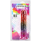 Crystal Jellies 8.5 Inch Classic Dildo in Rainbow