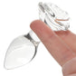 Clarity Utopian Bloom Glass Rose Butt Plug