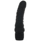 Black Velvet Veined Vibrating Dildo