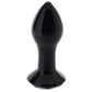 Crystal Glass Gem Plug in Black