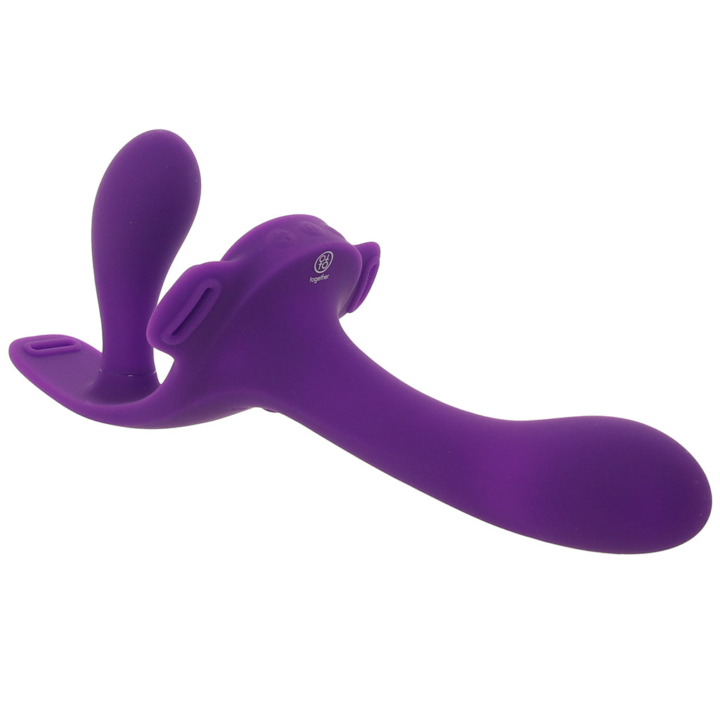 Together Lock-In Vibrating Strap-On Set