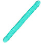 RealRock Crystal Jelly 18 Inch Double Dildo in Turquoise