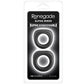 Renegade Alpha Rings 2 Piece Cock Ring Set in Black