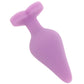 Candy Hearts F**k Me Medium Butt Plug in Purple