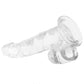 King Cock 9 Inch Ballsy Dildo in Clear