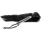 Leather Flogger with Steel Handle