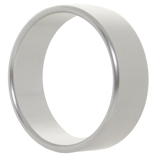 Rock Solid The Brushed Alloy Cock Ring in X-Large