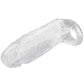 TitanMen 4.5 Inch Cock Sleeve with Ball Strap in Clear