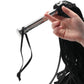 Leather Flogger with Steel Handle
