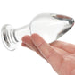 Clarity Utopian Bud Glass Butt Plug