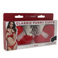 WhipSmart Classic Furry Cuffs in Red