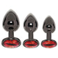 Creature Cocks Sinister Eyes Metal Butt Plug Set