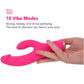 PinkCherry Realistic Slim Rabbit Vibe in Pink