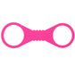 Sex & Mischief Hot Pink Silicone Cuffs in Large
