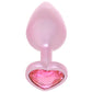 Booty Bling Pink Metal Jewelled Butt Plug in Medium