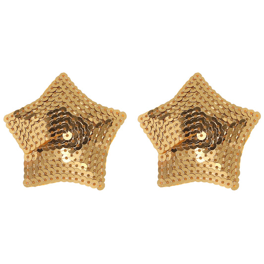 Nipple Couture Gold Sequin Star Covers