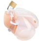 Blueline Full Restraint Silicone Chastity Device in Frosted
