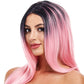 Elle Straight Wig in Pink & Black