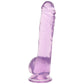 Naturally Yours 8 Inch Crystalline Dildo in Amethyst