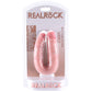 RealRock U Shaped 5 Inch Double Dildo in Light