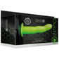 Ouch! Curved 8 Inch Hollow Strap-On in Glowing Green
