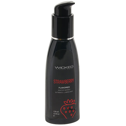 Aqua Flavored Lube 4oz/120ml in Strawberry