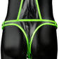 Ouch! Glow In The Dark Full Body Harness in L/XL