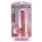 RealRock 9 Inch Extra Thick Ballsy Dildo in Light