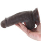 Dr. Skin Plus 7 Inch Girthy Poseable Dildo in Chocolate
