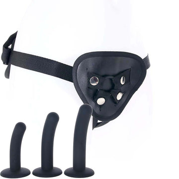 b-Vibe Beginners Strap-On Harness Set with 5 in. Silicone Dildo Peg main image 1