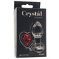 Crystal Desires Red Heart Gem Glass Plug