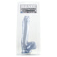 Basix 12 Inch Suction Base Dildo in Clear