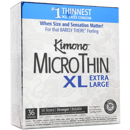 Kimono MicroThin XL Condoms in 36 Pack