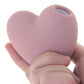Satisfyer Cutie Heart Air Pulse Stimulator in Light Red