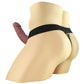 Fetish Fantasy Vibrating 9 Inch Hollow Strap-On in Brown
