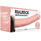 Real Rock Hollow Vibrating 10 Inch Strap-On