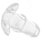 Master Series Clear View Hollow Anal Plug in M