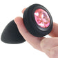 Booty Sparks Pink Gem Vibrating Anal Plug in Small