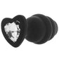 Ouch! Large Ribbed Diamond Heart Plug