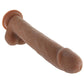 Size Queen 10 Inch Dildo in Brown