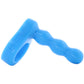 Platinum Silicone The Double Dip 2 Cock Ring Plug in Blue