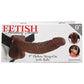 Fetish Fantasy 9" Hollow Strap-On with Balls in Chocolate