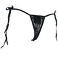 Vibrating Panty Set with Remote Ring in Black