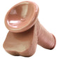 The Perfect D 8 Inch FIRMSKYN Dildo with Balls in Caramel