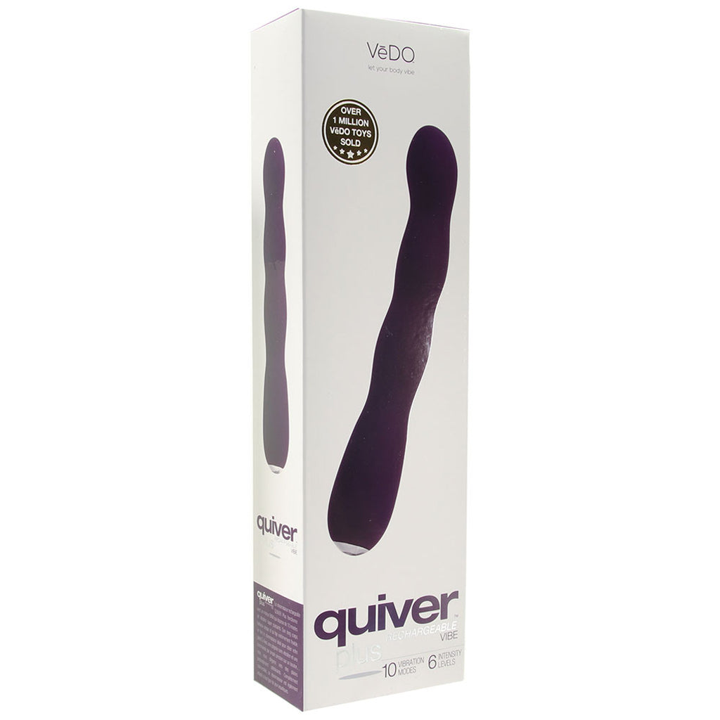 Quiver Plus Rechargeable Vibe in Deep Purple PinkCherry Canada Quiver Plus Rechargeable Vibe in Deep Purple PinkCherry Canada