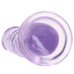 RealRock Crystal Clear Jelly 8 Inch Dildo in Purple