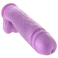 Neo 10 Inch Dual Density Ballsy Dildo in Purple